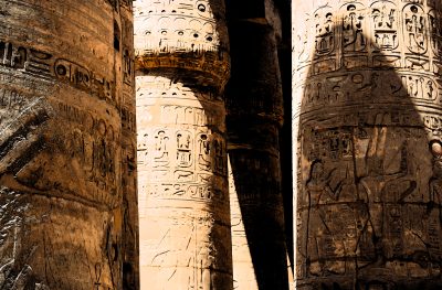 Architecture, Nature & Travel - Section of Karnak Temple, Luxor