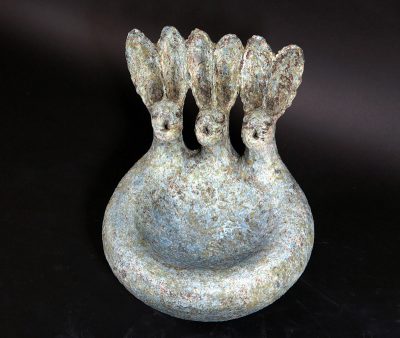 Product Photography - Ceramics by Lilia Umana-Clarke (bird bath with hares)